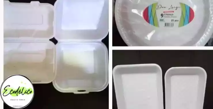 Juego de platos desechables