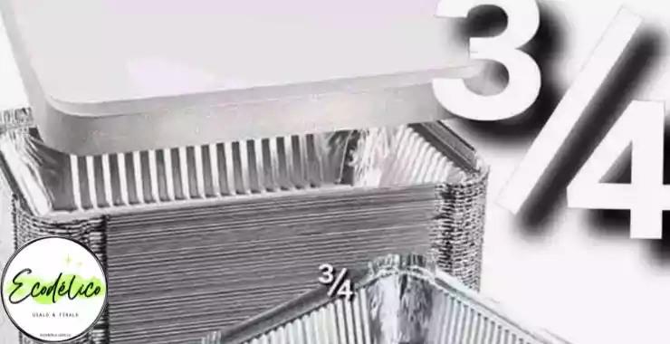 Bandejas desechables en aluminio