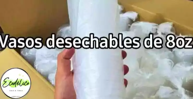 Vasos desechables de 8 oz