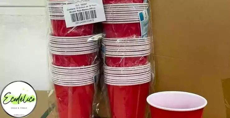 Pocillos para tinto de color rojo