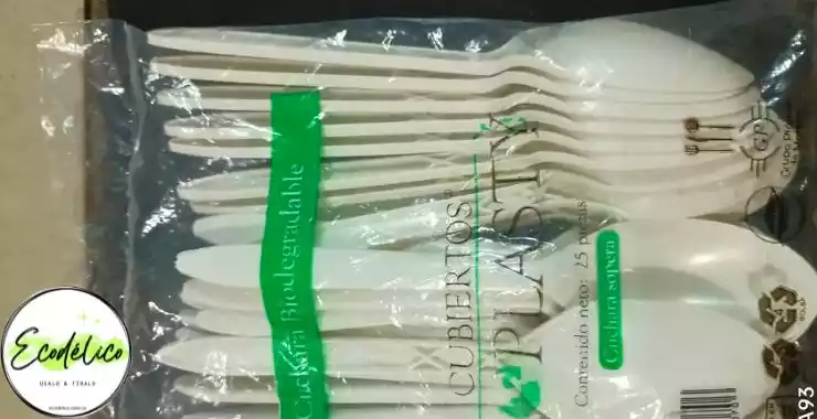 Juego de cucharas biodegradables